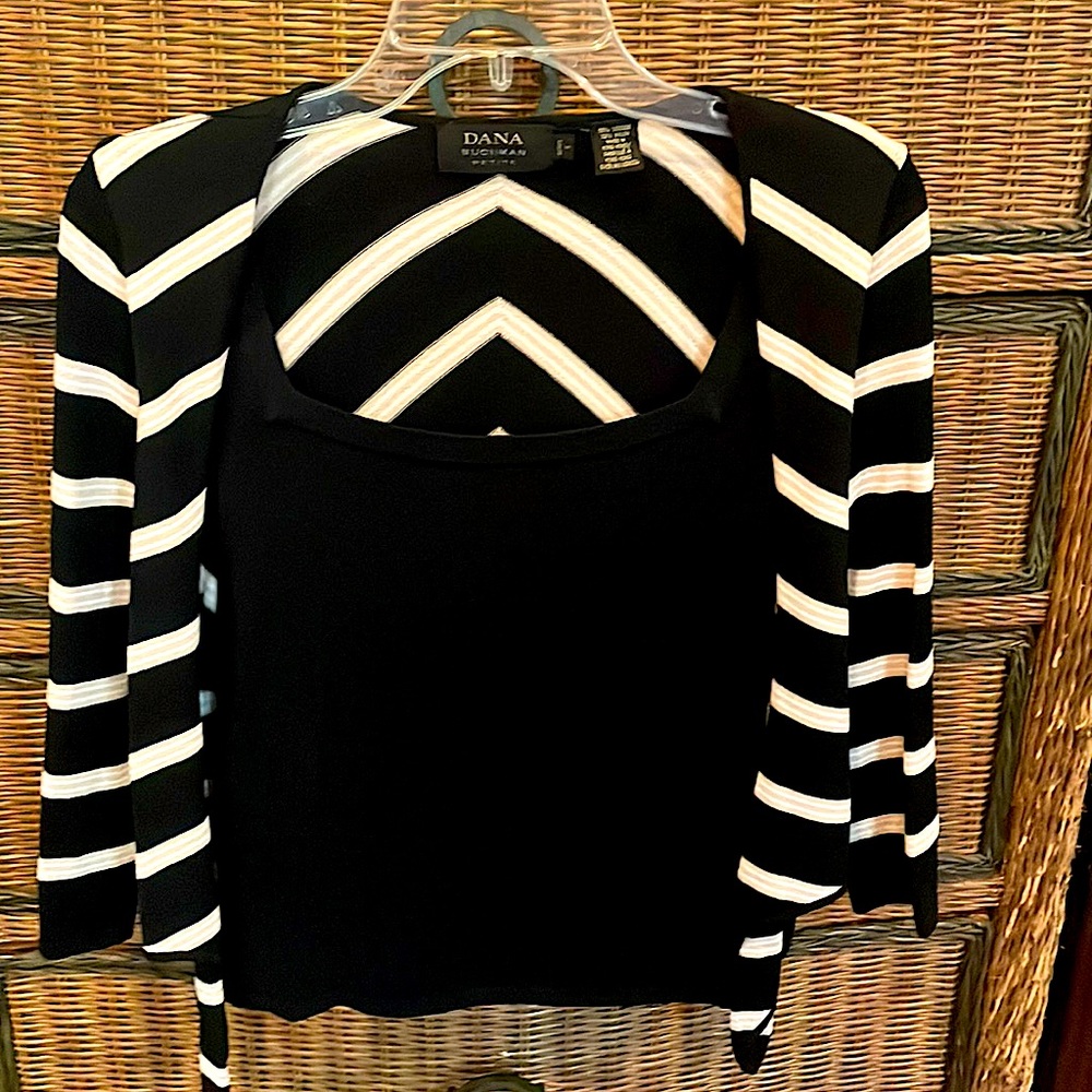 Dana Buchman Sweater plus Top - Picture 1 of 4